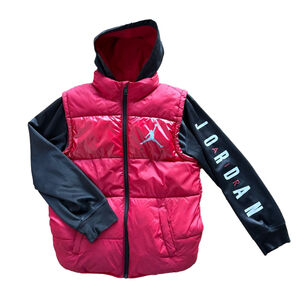 Air Jordan Youth Jumper Puffer Vest Jacket Size Large #260197